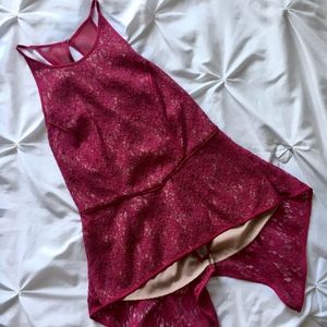 NWOT BCBG Max Azria "Larke" Hot Pink Fuschia Lace